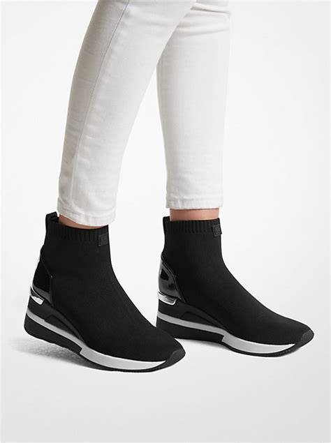 sock sneaker michael kors|Michael Kors skylar sneakers.